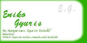 eniko gyuris business card